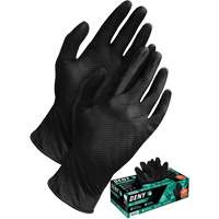 Gants jetables Deny, Petit, Nitrile, 6 mils, Sans poudre, Noir Industrial Sales