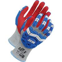 Cut-X&reg; Cut-Resistant Touchscreen Impact Gloves, 6, Foam Nitrile Palm, Elastic Cuff Industrial Sales