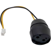 Connecteur de prise pour panneau &agrave; deux broches pour &eacute;couteurs Molex Industrial Sales