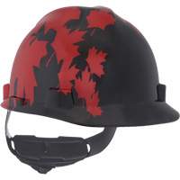 Specialty V-Gard&reg; Hard Hat, Ratchet Suspension, Black/Red Industrial Sales