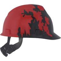 Specialty V-Gard&reg; Hard Hat, Ratchet Suspension, Black/Red Industrial Sales