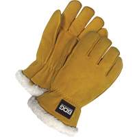 Driver's Gloves, Medium, Split Deerskin Palm, Sherpa Inner Lining Industrial Sales