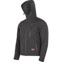 Veste chauffante Softshell, Hommes, Petit, Noir Industrial Sales