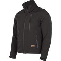 Veste chauffante Softshell, Hommes, Petit, Noir Industrial Sales