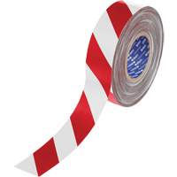 ToughStripe&reg; Max Floor Marking Tape, 2" x 100', Polyester, Red and White Industrial Sales