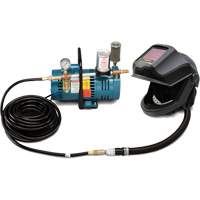 1-Worker DEFENDER Supplied Air Shield & Flip-Front Welding Helmet System Industrial Sales