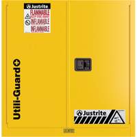 Utili-Guard+ Flammable Safety Cabinet, 30 gal., 1 Door, 43" W x 44" H x 22" D Industrial Sales