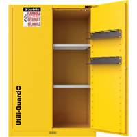Utili-Guard+ Flammable Safety Cabinet, 45 gal., 2 Door, 43" W x 65" H x 22" D Industrial Sales