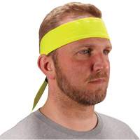 Bandeau de refroidissement Chill-Its 6702 avec polym&egrave;res int&eacute;gr&eacute;s et fermeture &agrave; nouer, Jaune lime haute visibilit&eacute; Industrial Sales