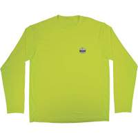Chemise de refroidissement &agrave; manches longues avec protection solaire et UV Chill-Its 6689, Jaune lime haute visibilit&eacute;, Petit Industrial Sales