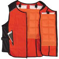 Veste de refroidissement &agrave; changement de phase l&eacute;g&egrave;re avec sachets de recharge Chill-Its 6260, Petit/Moyen, Orange Industrial Sales
