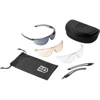 Gunfire 2.0 Ballistic Protection Safety Glasses Kit, Clear/Smoke/Copper Lens, Anti-Fog/Anti-Scratch, ANSI Z87+ Industrial Sales