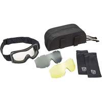 X1000 Ballistic Protection Goggles Kit, Clear/Amber Lens, Anti-Fog/Anti-Scratch, Direct Vent Industrial Sales