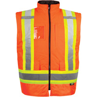High-Visibility 7-in-1 Jacket, Polyester, High Visibility Orange, X-Small Industrial Sales