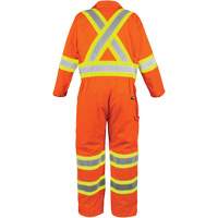 High-Visibility Unlined Coveralls, Small, High Visibility Orange Industrial Sales