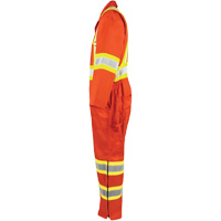 High-Visibility Unlined Coveralls, Small, High Visibility Orange Industrial Sales