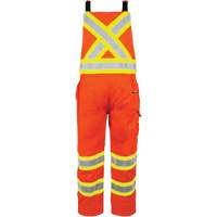 High-Visibility Unlined Overalls, X-Small, High Visibility Orange Industrial Sales