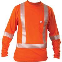 T-shirt &agrave; manches longues, Petit, Orange Industrial Sales