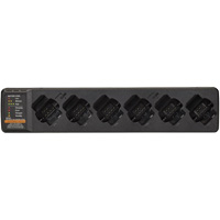 Chargeur multi-unit&eacute;s &agrave; 6 emplacements pour radio bidirectionnelle Curve Industrial Sales