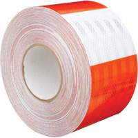 High Intensity Grade Flexible Work Zone Sheeting 382VHIP, 5" W x 150' L, Orange and White Industrial Sales