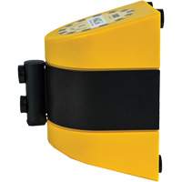 Syst&egrave;me de barri&egrave;re de s&eacute;curit&eacute; HAZLOK, Plastique, Fixation magn&eacute;tique, 30', Ruban Noir et jaune Industrial Sales