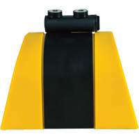 Syst&egrave;me de barri&egrave;re de s&eacute;curit&eacute; HAZLOK, Plastique, Fixation magn&eacute;tique, 30', Ruban Noir et jaune Industrial Sales
