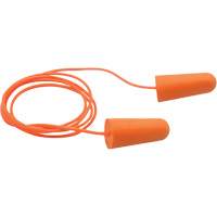 SEALTEC33 Orange Tapered PU Foam Disposable Earplugs, Corded, Bulk - Box, 33 dB NRR, One-Size Industrial Sales