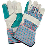 Standard Quality Double Palm Fitters Glove, Large, Split Cowhide Palm, Cotton Inner Lining Industrial Sales