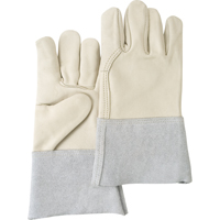 Standard-Duty Work Gloves, Large, Grain Cowhide Palm Industrial Sales