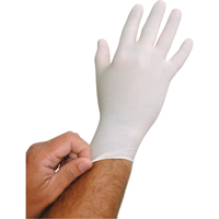Gants jetables BioTek QRP, Grand, Latex, 6 mils, Sans poudre, Blanc Industrial Sales