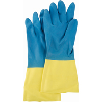 Gants deux tons NS53, Taille Moyen/8, 13" lo, N&eacute;opr&egrave;ne/Latex de caoutchouc, Doublure en Ouat&eacute;e, 28 mils Industrial Sales