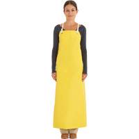 Reinforced Heavy-Duty Apron, Neoprene, 45" L x 35" W, Yellow Industrial Sales