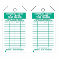 &eacute;tiquettes pour r&eacute;sultats de test, Polyester, 4" la x 7" h, Anglais Industrial Sales