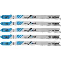 Lames de scie sauteuse de base pour le m&eacute;tal, Acier rapide, Tige en T, 3-5/8" lo Industrial Sales