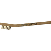 Petites brosses de nettoyage, Acier inoxydable, 3 x 7 rangs de fils, Longueur 7-3/4" Industrial Sales