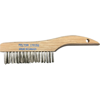 Brosses de nettoyage &agrave; manche en patin, Acier inoxydable, 4 x 16 rangs de fils, Longueur 10" Industrial Sales