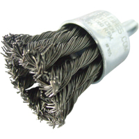 Knotted Wire End Brushes, 1" Dia., 0.020" Wire Dia., 1/4" Shank Industrial Sales