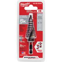 #8 Shockwave Impact Duty Step Drill Bit, 1/2" - 1" , 1/16" Increments, Titanium Industrial Sales