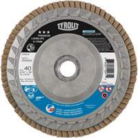 Long Life C-Trim Flap Disc, 4-1/2" x 5/8"-11, Type 27, 40 Grit, Zirconia Alumina Industrial Sales