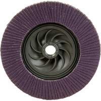 Disque &agrave; lamelles &agrave; changement rapide 769F, 5" x 5/8"-11, Type 27, Grain 120+, C&eacute;ramique Industrial Sales