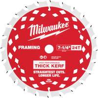 Thick Kerf Framing Circular Saw Blade, 7-1/4", 24 Teeth, Wood Use Industrial Sales