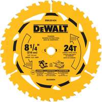 Lame de scie circulaire &agrave; refendre, 8-1/4", 40 dents, Pour Bois Industrial Sales