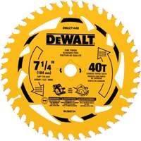 Lame de scie circulaire, 7-1/4", 40 dents, Pour Bois Industrial Sales