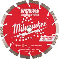 Diamond Max Segmented Turbo Saw Blade, 9", Metal/Stone/Concrete/Ductile Iron/Cement/Non-Ferrous/Brick/Fibre Cement/Tile/Asphalt Use Industrial Sales
