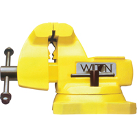 High Vis Safety Vise, 5" Jaw Width, 3-3/4" Throat Depth Industrial Sales