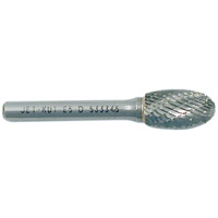 Fraise ovale, 1/4" dia., 1/4" Tige, 3/8" Prof. de la coupe Industrial Sales
