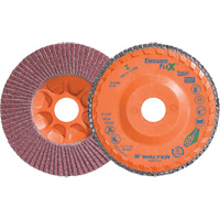 Enduro-Flex Stainless Flap Disc, 5" x 5", Type 27, 40 Grit, Zirconia Alumina Industrial Sales