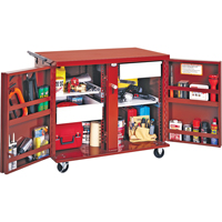 Rolling Work Bench, 43-7/8" W x 38-1/2" H x 26-7/8" D, 21.7 Cubic Feet Capacity Industrial Sales