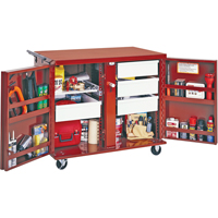 Rolling Work Bench, 43-7/8" W x 38-1/2" H x 26-7/8" D, 21.7 Cubic Feet Capacity Industrial Sales