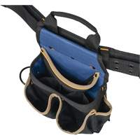 Combin&eacute;s de ceinture &agrave; outils &agrave; 20 pochettes, Polyester, Noir Industrial Sales